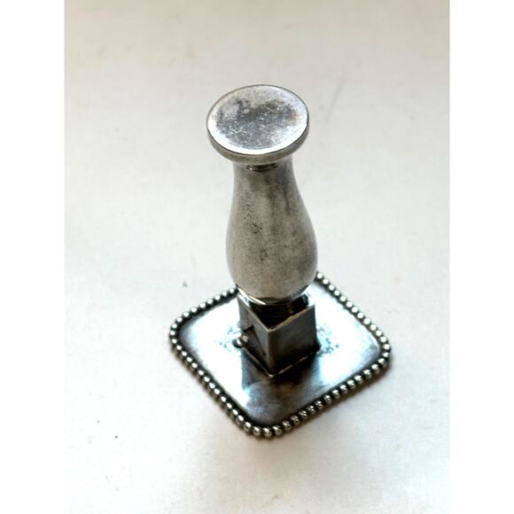 Antique The Merrill Shops Sterling Silver Marked 51 J 1883/16? Placecard Holder?